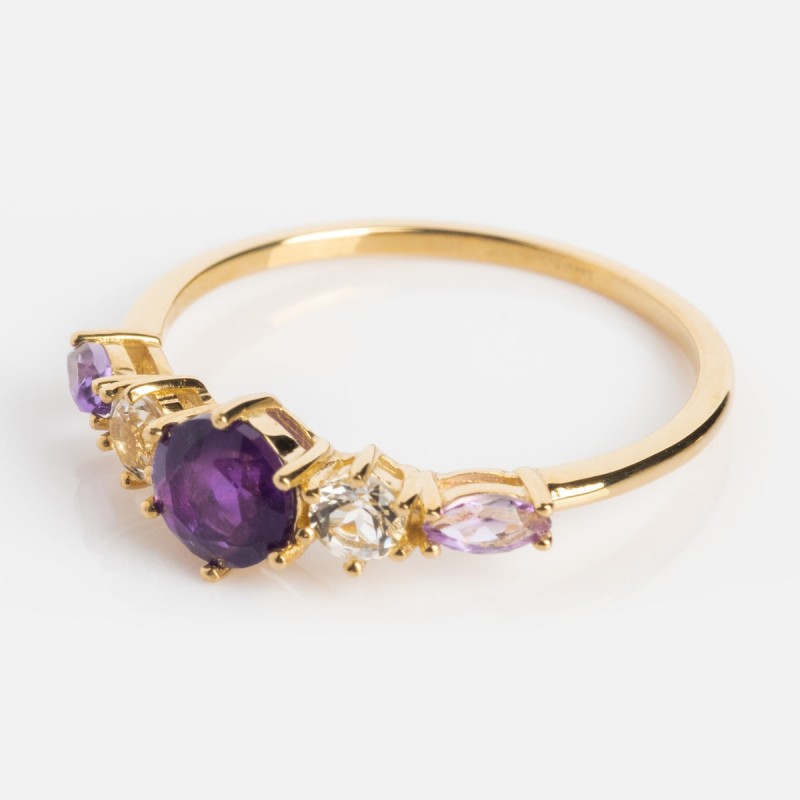 Solid Gold 2025 February Capsule Classic Amethyst Statement Ring