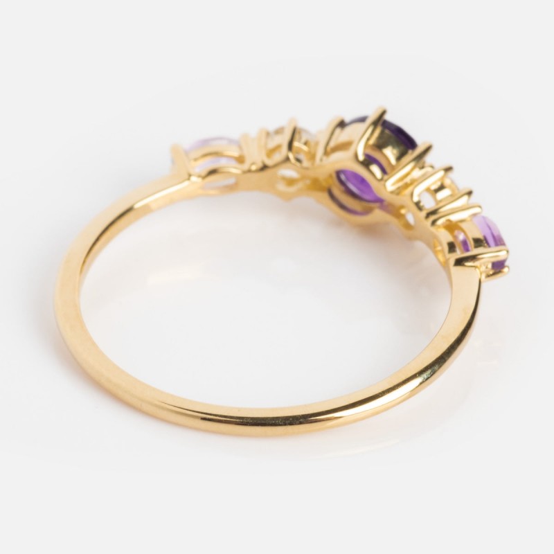 Solid Gold 2025 February Capsule Classic Amethyst Statement Ring