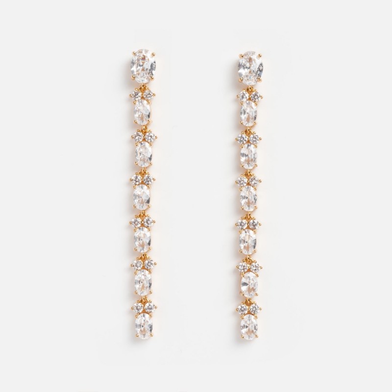 Dainty Marquise Sweet Linear Earrings