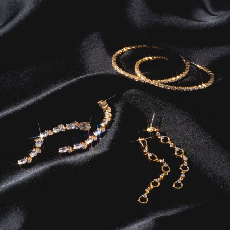 Dainty Marquise Sweet Linear Earrings