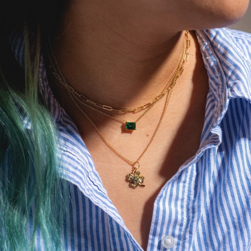 Lucky Emerald Necklace